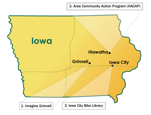 State Map of Iowa