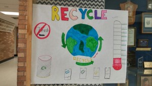 A recycling poster from a SMART school participant demonstrating their progress thus far