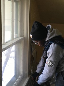 Kamene installing window plastic